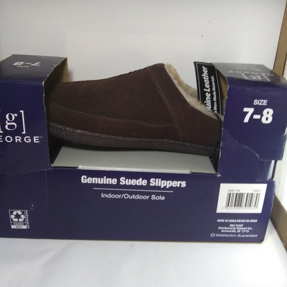 George Other - Men's Genuine Suede slippers size 7-8